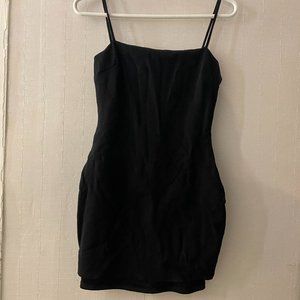 flaunt it black bodycon dress